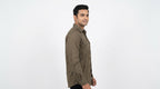 Express Shirt Casual Olive Cotton