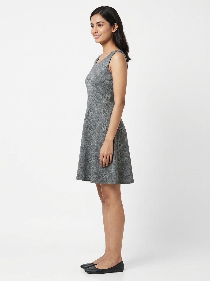 H&M Divided Dress Casual Grey Blended