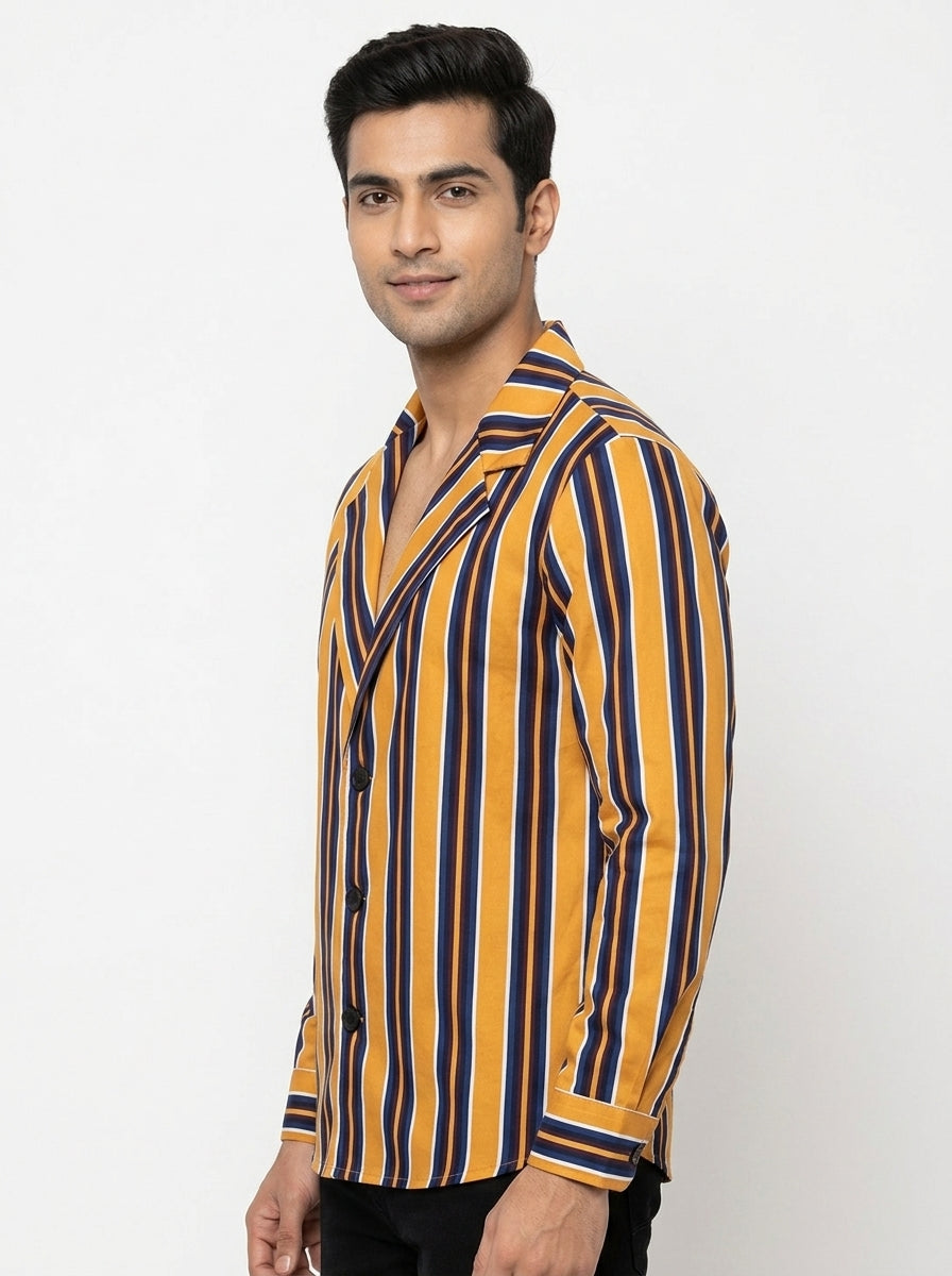 CBR Shirt Casual Mustard Polyester