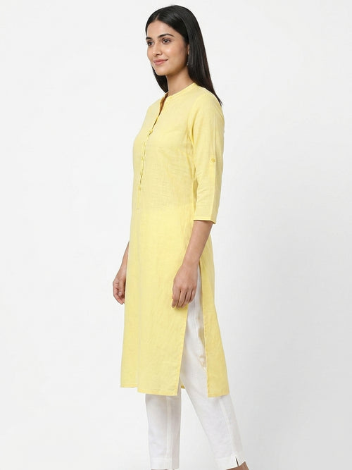 Aurelia Light Yellow Textured Top - XS