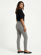 Calvin Klein Trousers Check Black Polyester & Blended