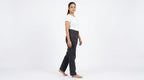 Mcm Trousers Solid Charcoal Cotton
