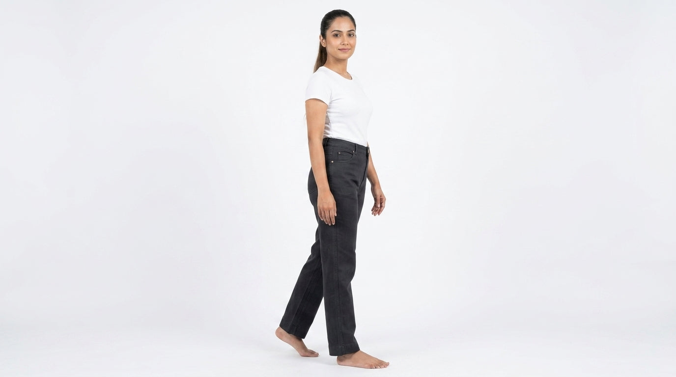 Mcm Trousers Solid Charcoal Cotton