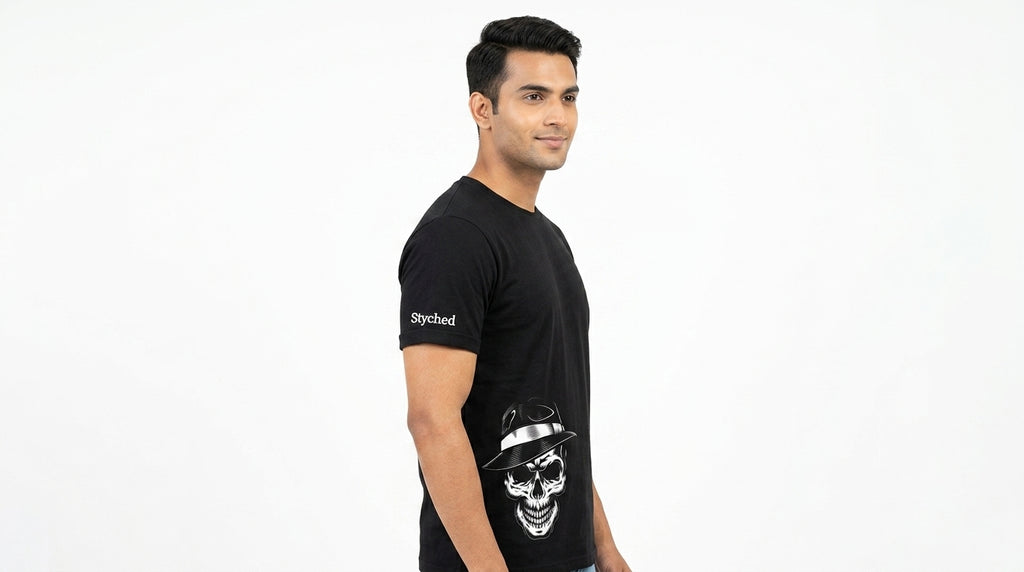Skull Gangster Asymmetric Black