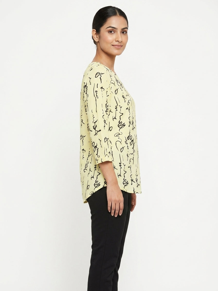 Lemon Printed Tunics & Tops
