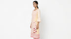 Cream Printed Kurti with Butterfly Design