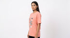 Peach Bugs and Lola Graphic Print Cotton T-Shirt