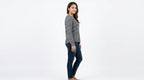 Textured Dark Grey Knit Sweater