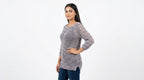 Women's Multi-Color Knitted Textured Sweater