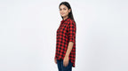 Red & Black Checkered Casual Shirt