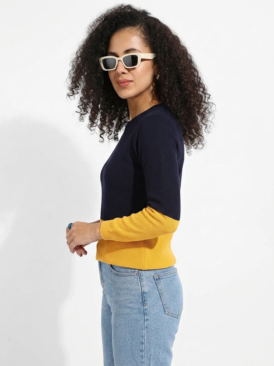 Colourblock Pullover Sweater
