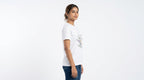 White Graphic Printed Round Neck T-Shirt