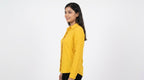 Yellow Solid Casual Full-Sleeve Shirt