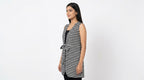 Women's Black Polka Dot Open Front Shrug