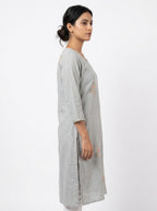 Embellished Light Grey Kurti