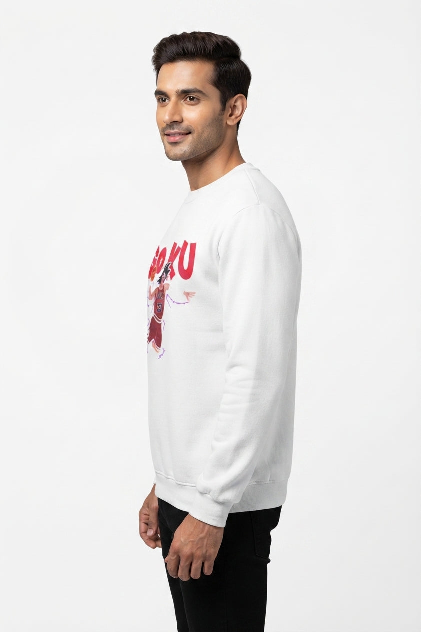 Anime White Sweatshirt