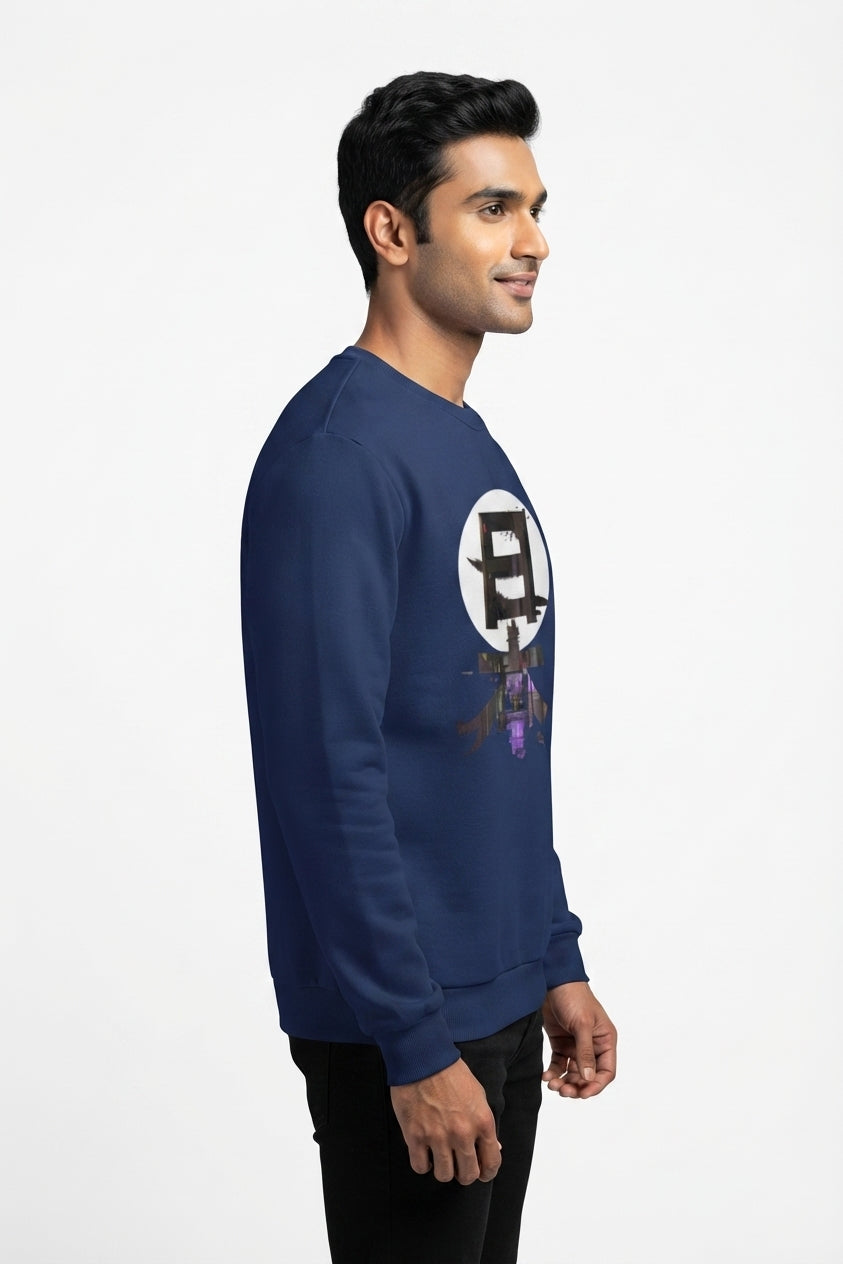 Anime Town Navy Sweatshirt