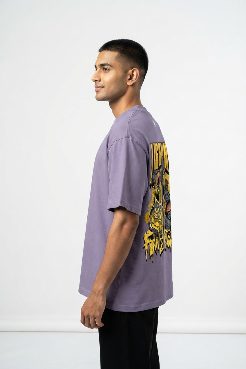 Lightning Lavender Oversized Tee
