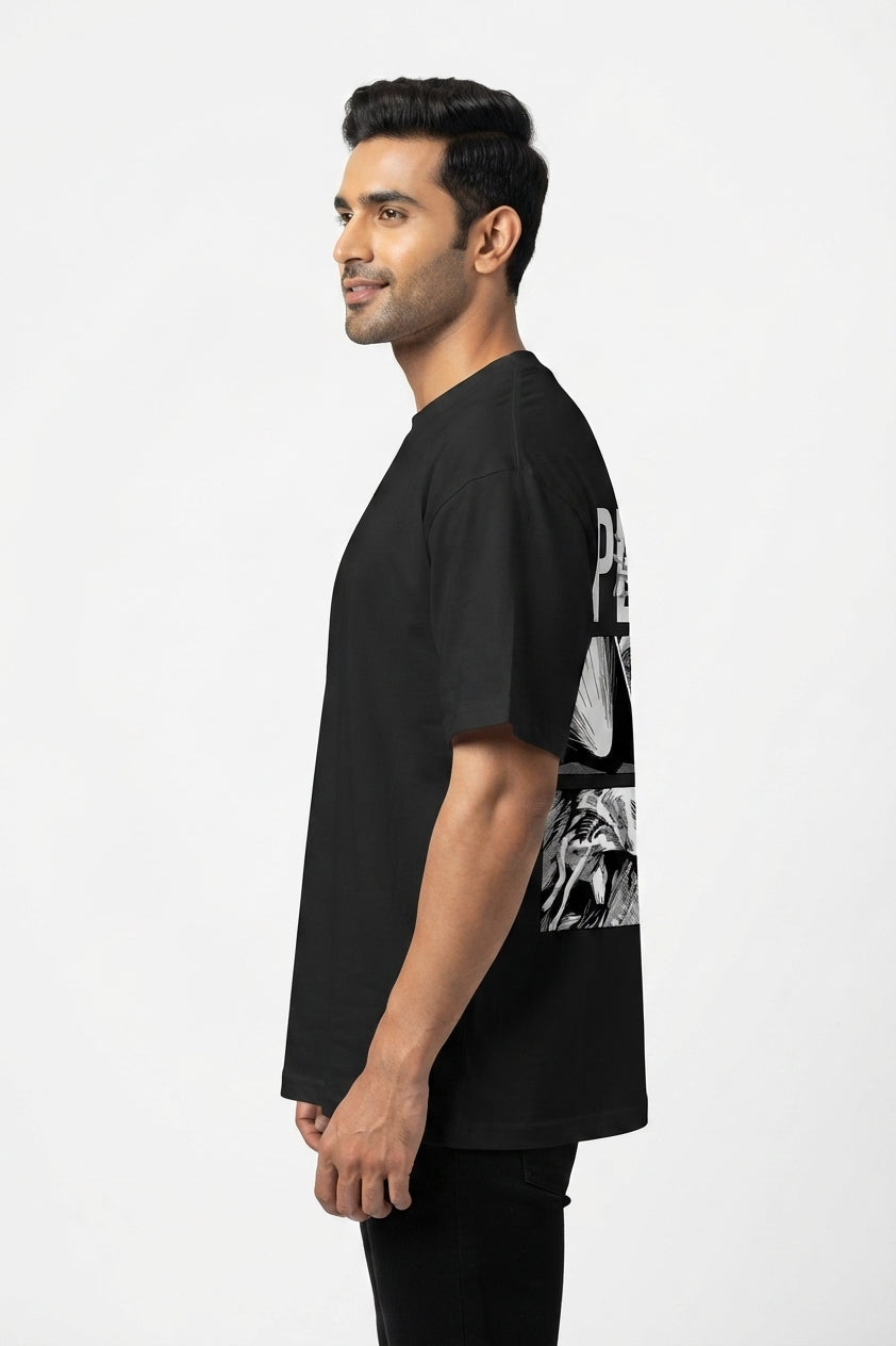 Apetite Black Oversized Tee