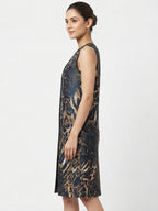 Women's Multi-Color Animal Print Sleeveless Dress