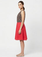 Floral Printed A-Line Casual Dress