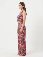 Multi-Color Floral Printed Co-ord Set