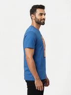 Scandal through the Keyhole - Blue Casual printed tee