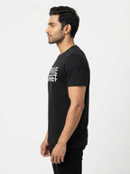 Forgive but cannot Forget - Black Printed T-Shirt