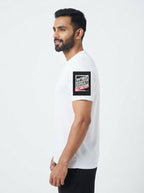 Work Sweat Achieve White Dry-Fit T-Shirt