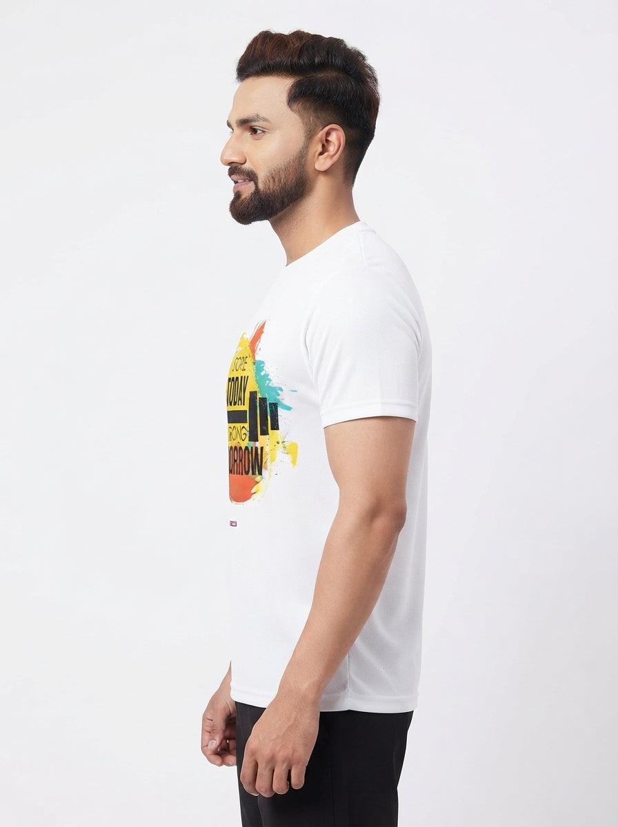 Sore Today Strong Tomorrow White Dry-Fit T-Shirt