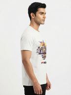 Delhi - Styched in India Graphic T-Shirt White Color
