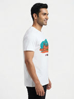 Red Fort - Styched in India Graphic T-Shirt White Color
