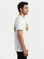 Be Rational. Get Real - Quirky Graphic T-Shirt White Color