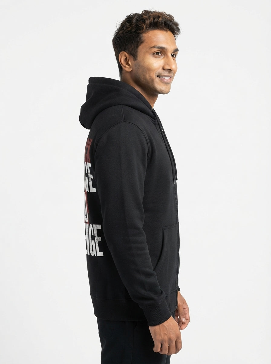 Comeback Courage Black Zip Hoodie