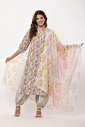 Samayanusar Women Multicolour Floral Printed Kurta Set