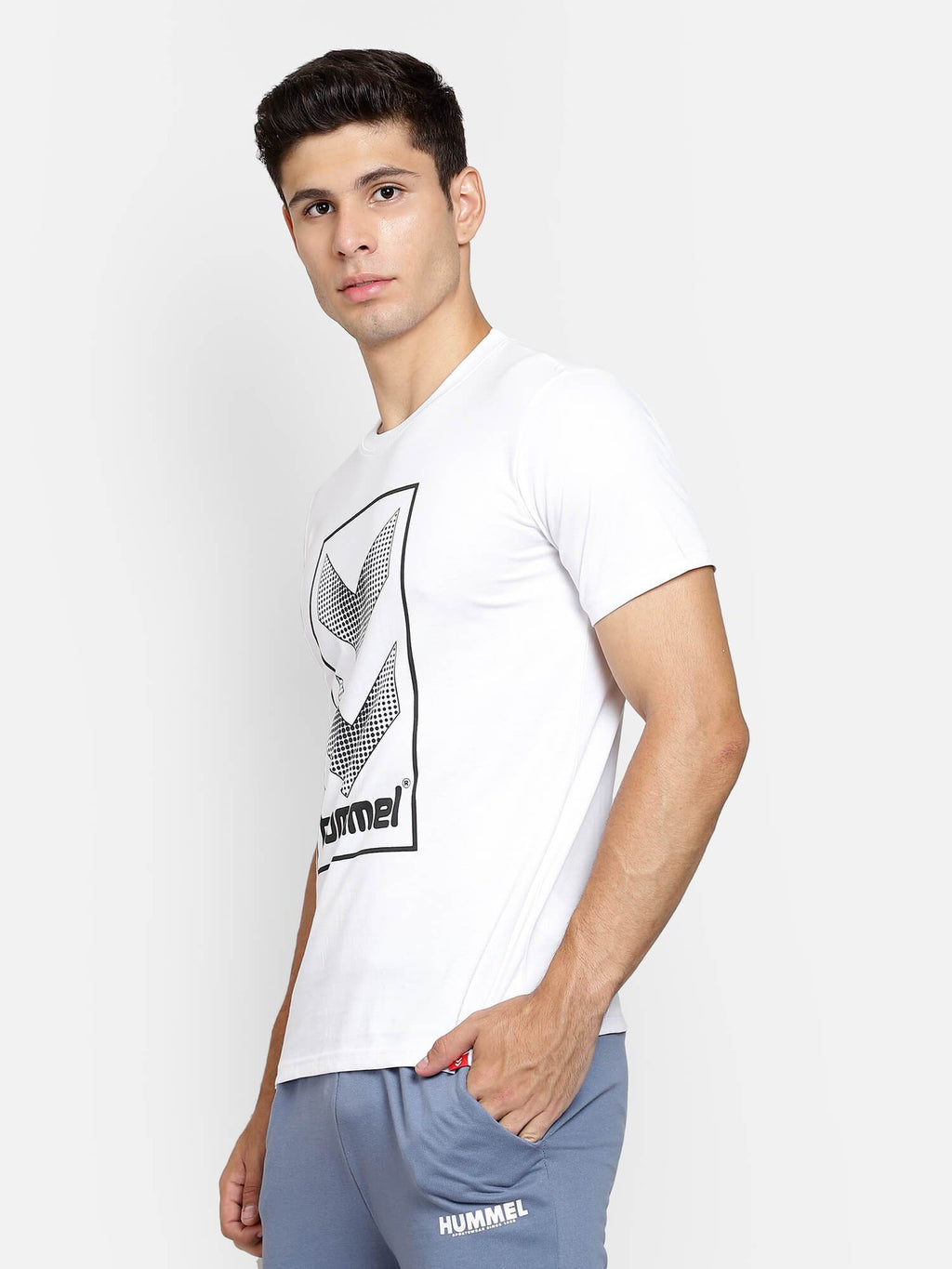 Hummel White Regular Shirts for Men Daily Wear