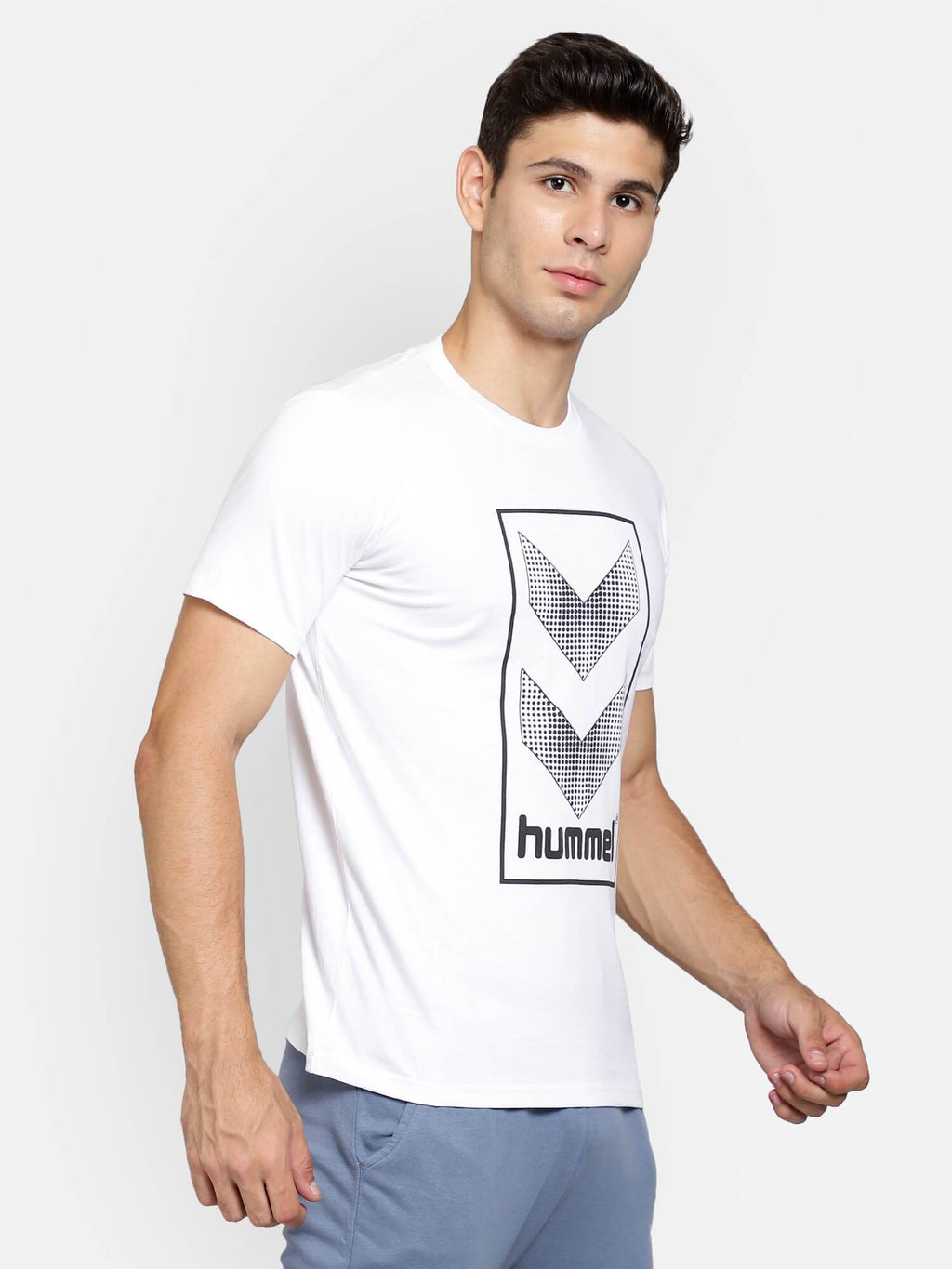 Hummel White Regular Shirts for Men Daily Wear