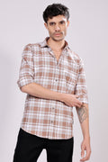 Stylox Regular Fit Full Sleeve Check Casual Shirt For Men's