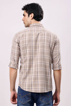 Stylox Regular Fit Full Sleeve Check Casual Shirt For Men's