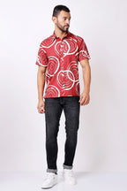 Stylox Regular Fit Half Sleeve Printed Casual Shirt for Men