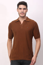 Stylox Men's Half Sleeve Casual Solid T-Shirt