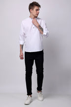 Stylox Regular Fit Full Sleeve Solid Kurta for Men with Mandarin Collar