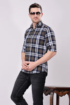 Stylox Regular Fit Full Sleeve Check Casual Shirt For Men's