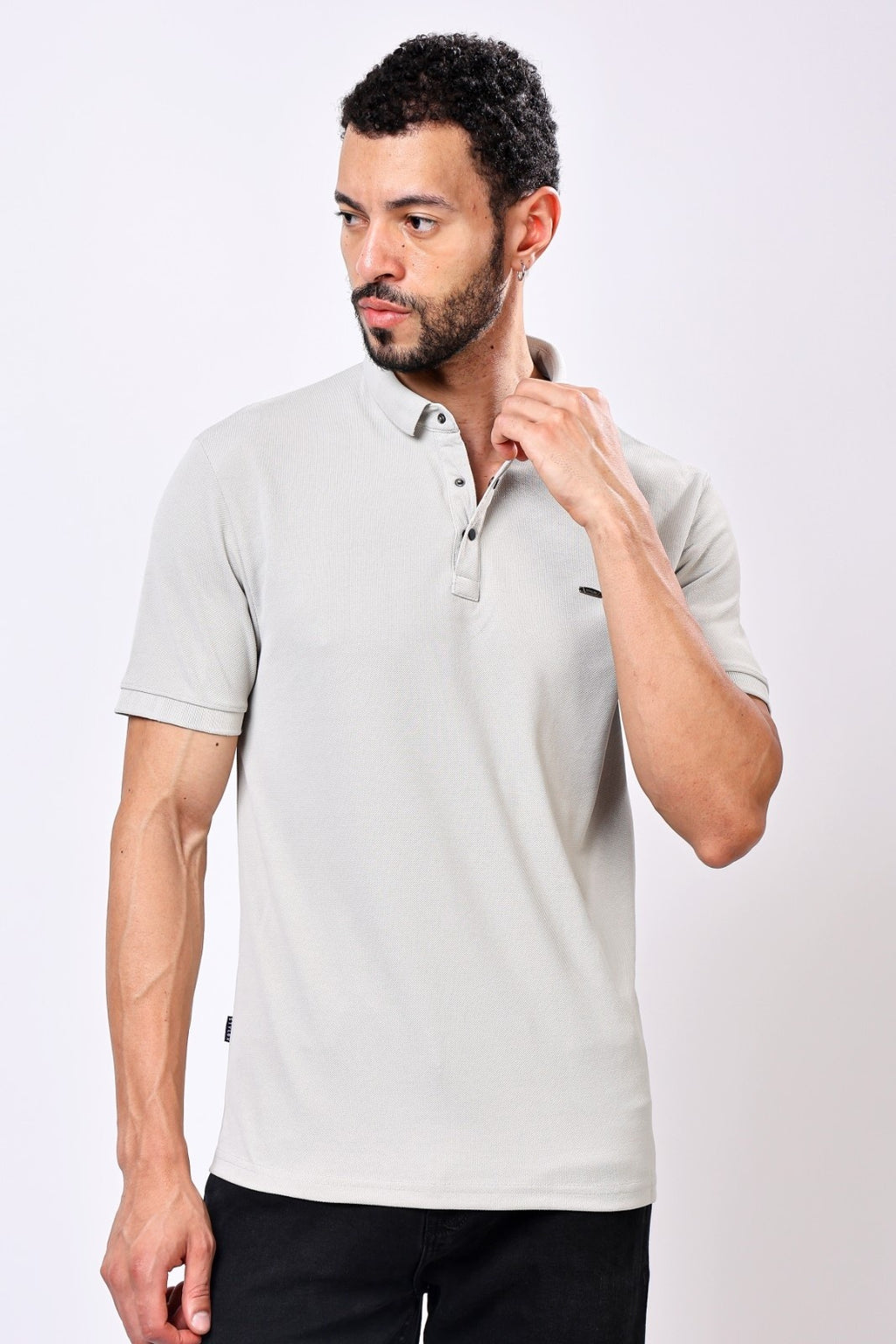 Stylox Men's Half Sleeve Casual Solid T-Shirt
