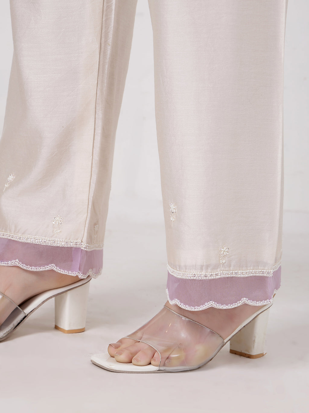 ShopKapaas Lilac Tassels Kurta Set - Without Dupatta